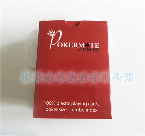 POKERMOTE 塑料牌 宽牌 扑克 红蓝 63x88mm