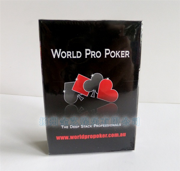 world PRO 扑克 塑料宽牌 彩色纸盒